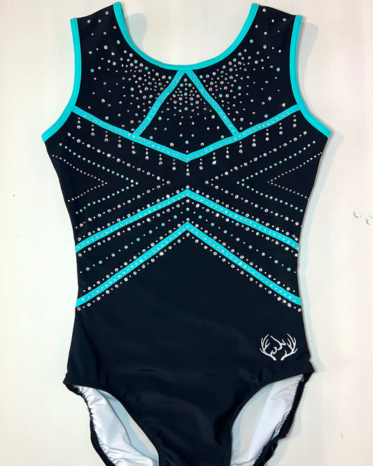 Midnight Mint Leotard - Stag Gymnastics Leotards