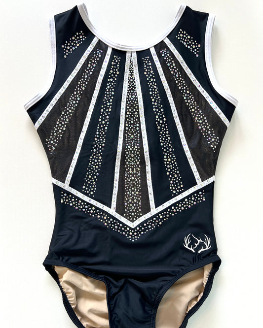 Midnight Silver Leotard - Stag Gymnastics Leotards