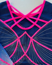 Load image into Gallery viewer, Navy Neon Leotard - Stag Gymnastics Leotards
