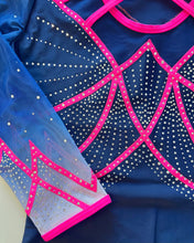 Load image into Gallery viewer, Navy Neon Leotard - Stag Gymnastics Leotards

