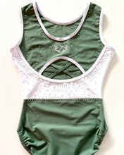 Load image into Gallery viewer, Olive Shimmer Leotard - Stag Gymnastics Leotards
