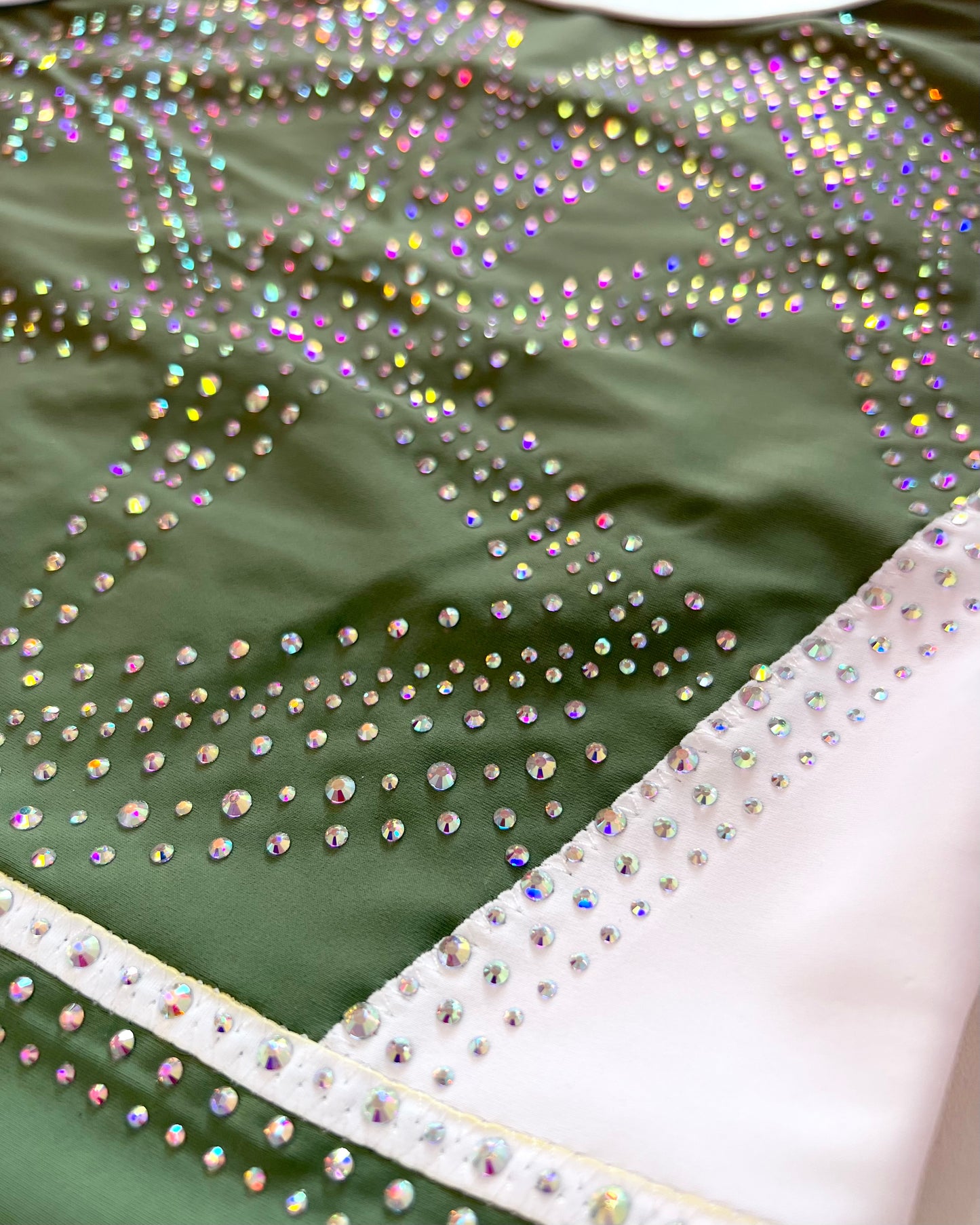 Olive Shimmer Leotard - Stag Gymnastics Leotards