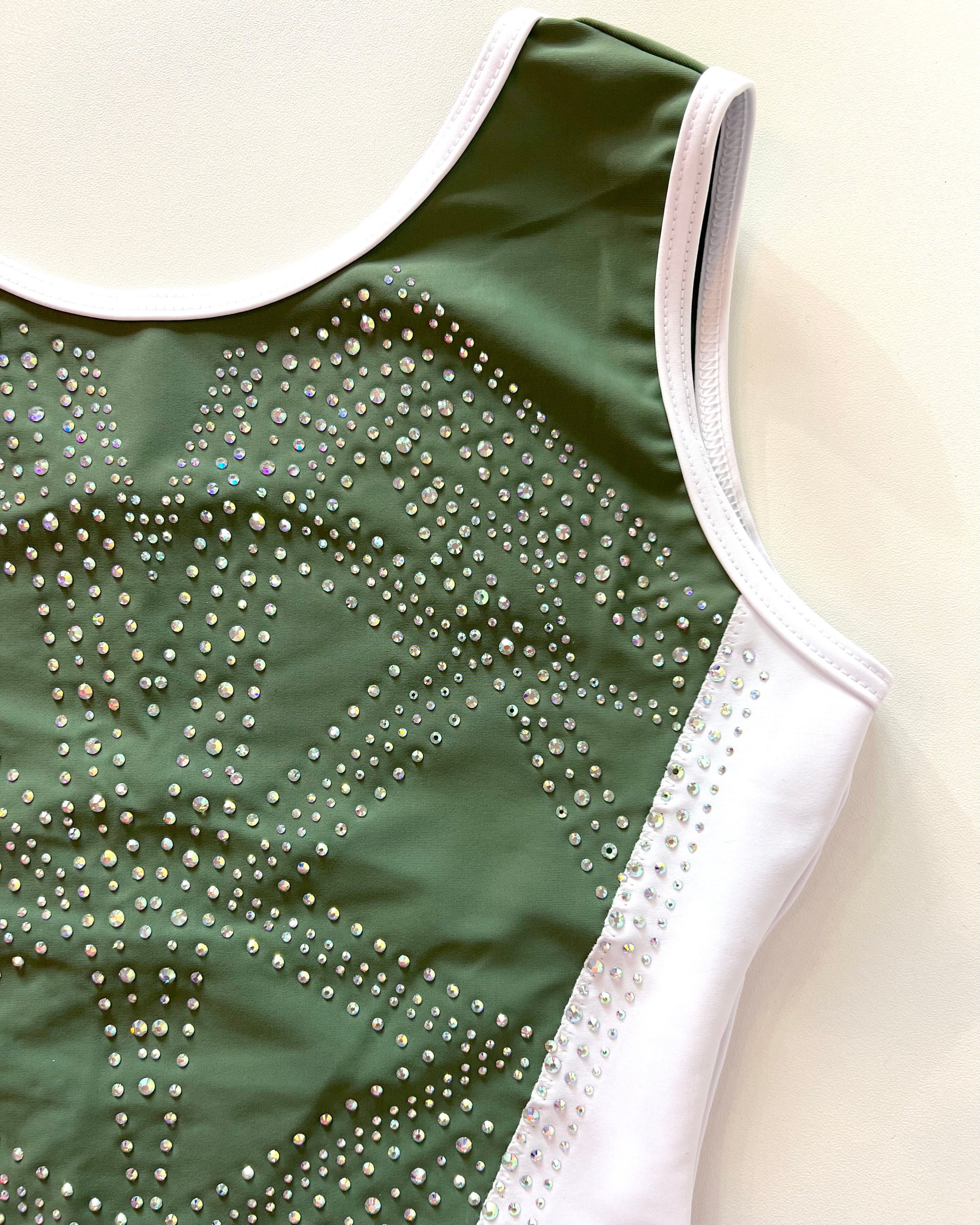 Olive Shimmer Leotard - Stag Gymnastics Leotards