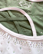 Load image into Gallery viewer, Olive Shimmer Leotard - Stag Gymnastics Leotards
