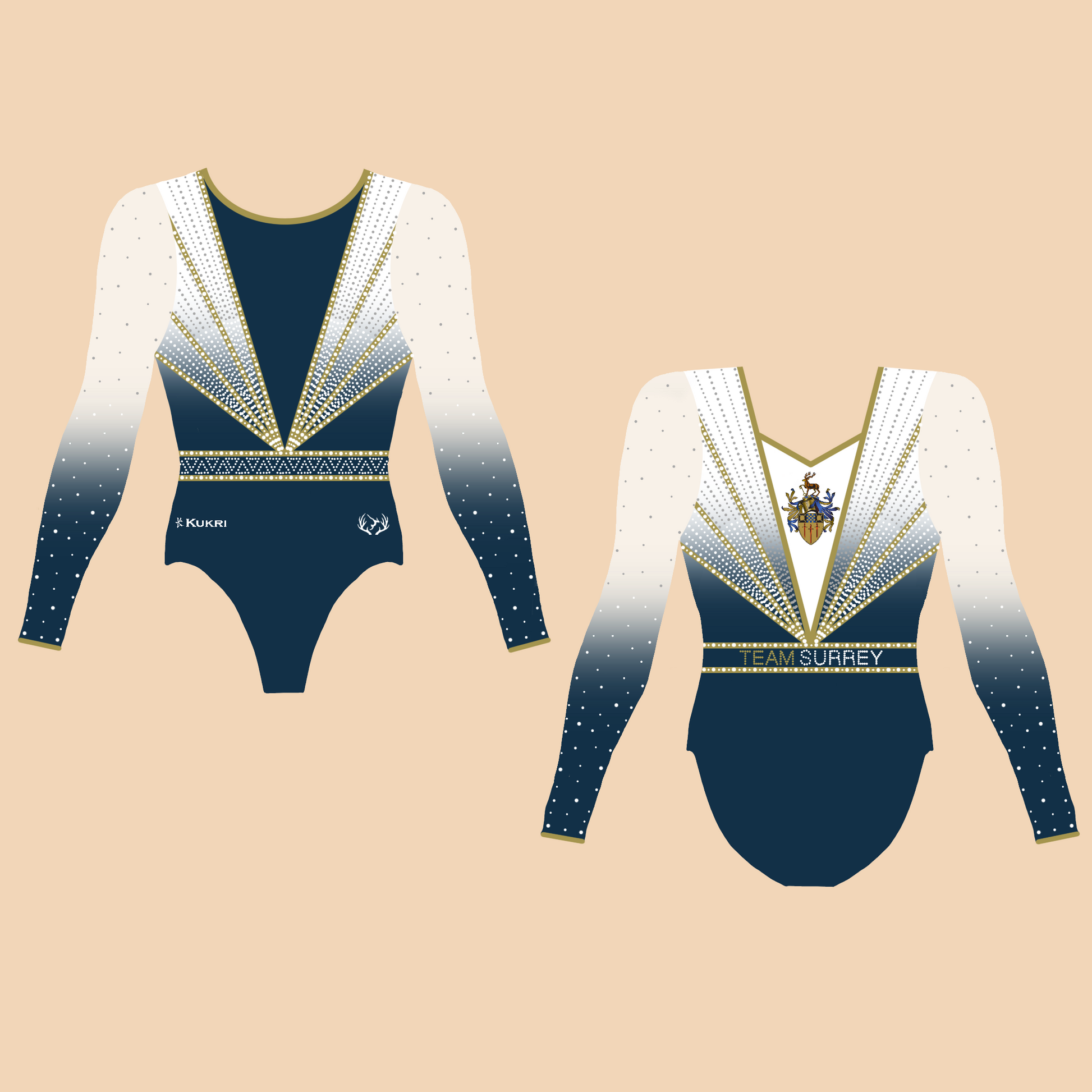 University of Surrey Gymnastics/Trampolining Club - Women's Competition Leotard - Stag Gymnastics Leotards