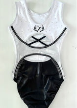 Load image into Gallery viewer, Black Botanical Leotard - Stag Gymnastics Leotards
