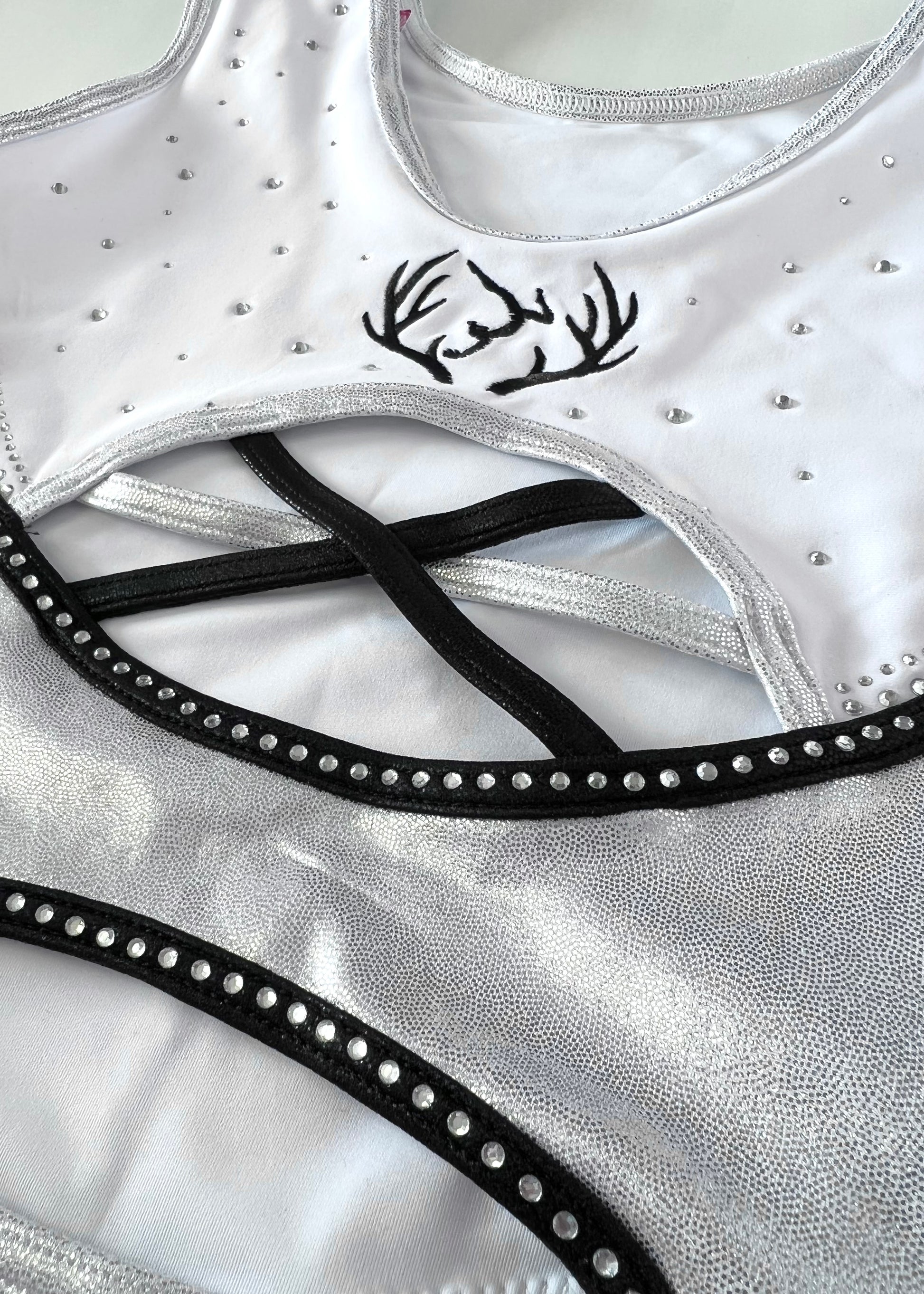 Black Botanical Leotard - Stag Gymnastics Leotards