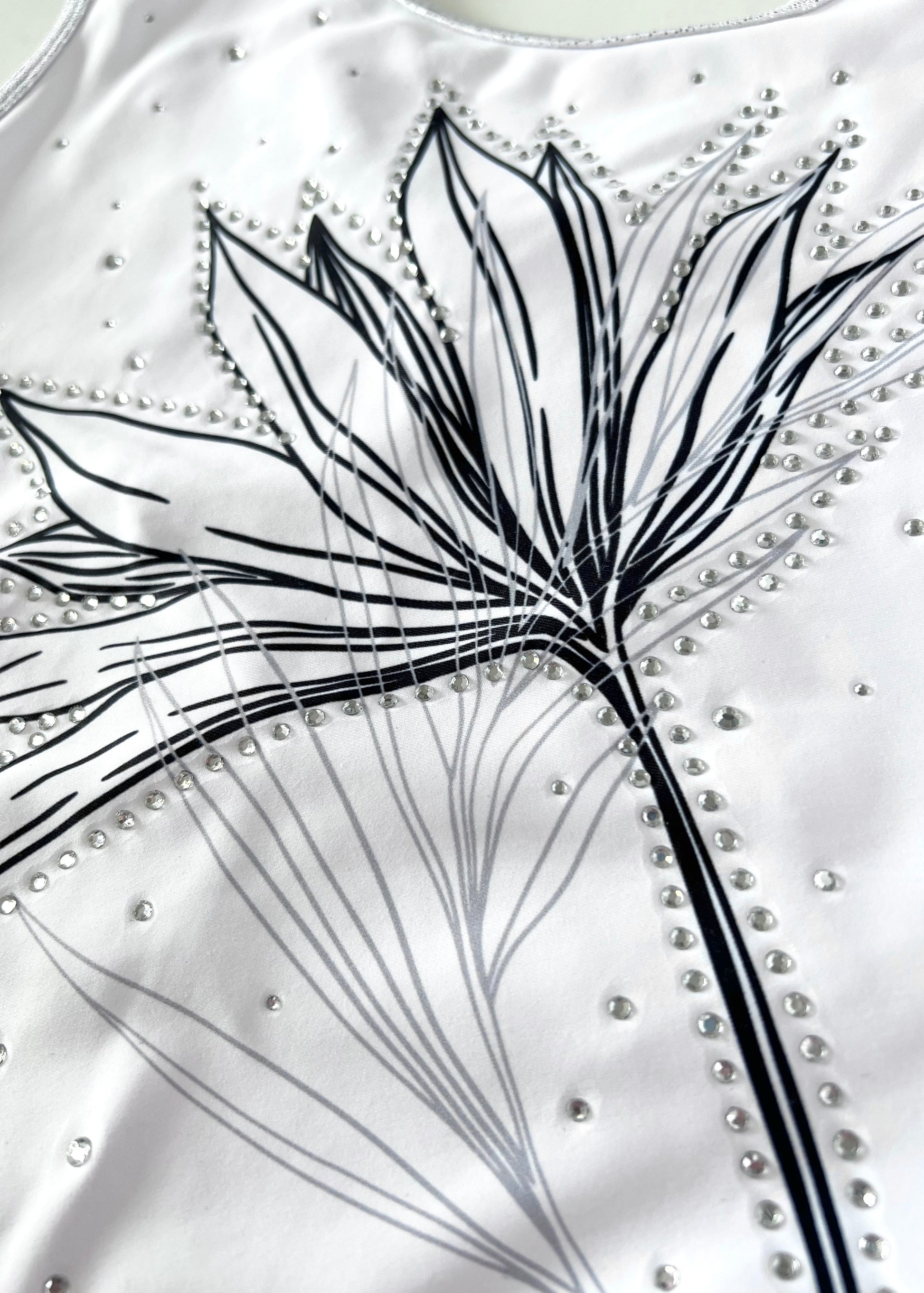 Black Botanical Leotard - Stag Gymnastics Leotards