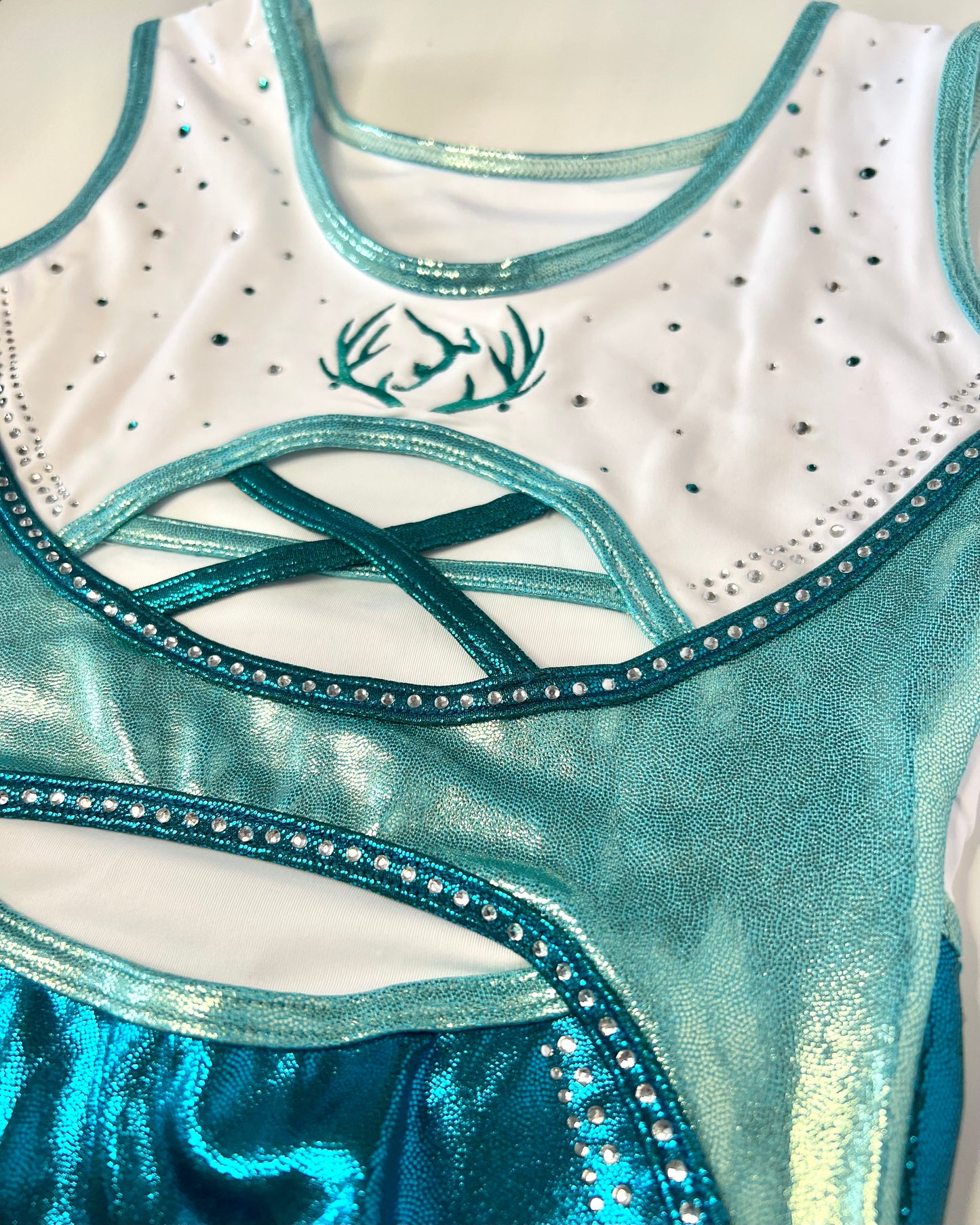 Teal Botanical Leotard - Stag Gymnastics Leotards