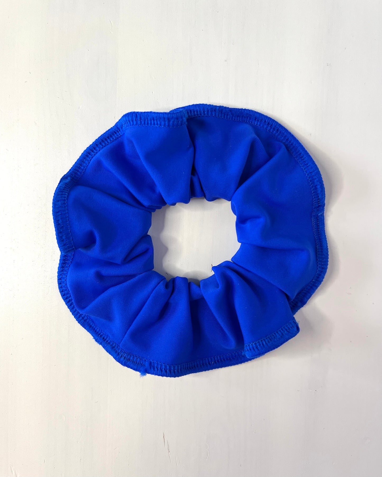Cobalt Blue Lycra Scrunchie
