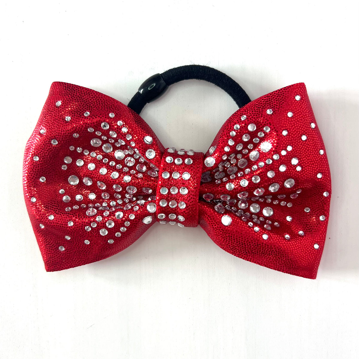 Wrexham Gymnastics Club Diamanté Hair Bow Red Stag Gymnastics