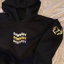 Load image into Gallery viewer, ‘Olga’ Oversized Hoodie - Black and Gold
