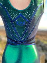 Load image into Gallery viewer, Forest Lake Close-up View Stag Gymnastics Leotards
